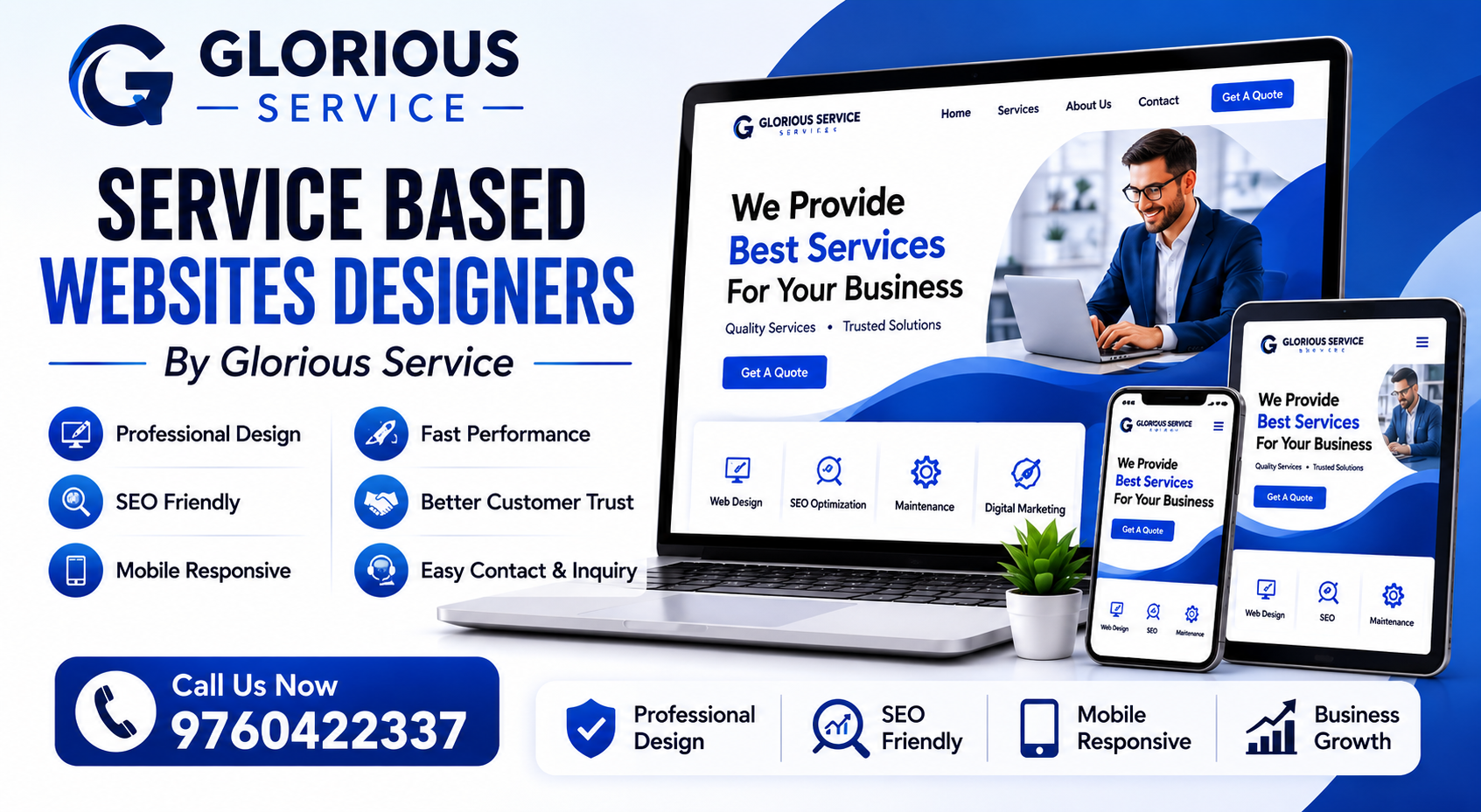 Service Based Websites Designers | Professional SEO Friendly Websites